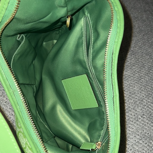 Heritage Green & White Coach bag - Picture 7 of 9